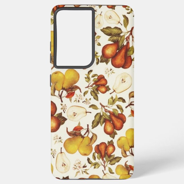 Coque Samsung Galaxy Poires Vintage (Verso)