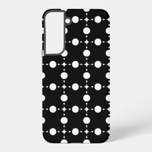 Coque Samsung Galaxy Pois blancs, Motif à points Polka, points, pointil