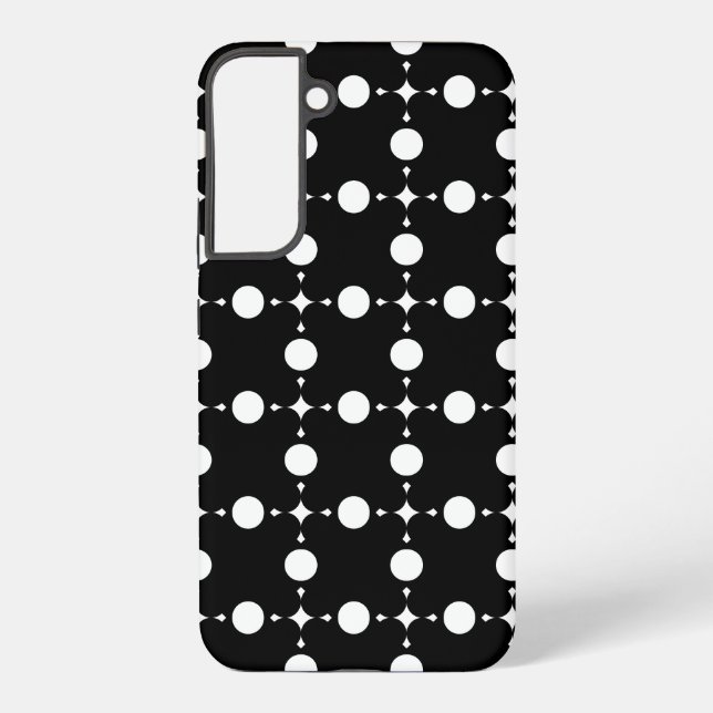 Coque Samsung Galaxy Pois blancs, Motif à points Polka, points, pointil (Verso)