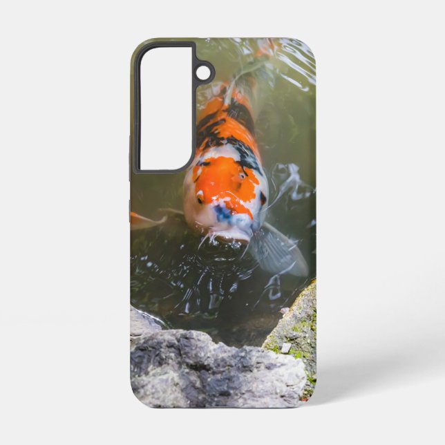 Coque Samsung Galaxy Poisson Koi dans un étang (Verso)