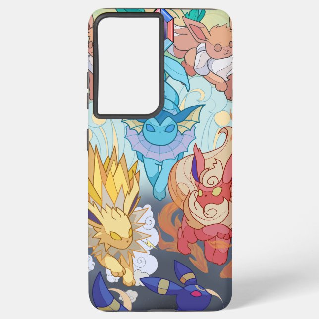 Coque Samsung Galaxy Pokémon Évoli – Douceur, Style et Nostalgie ! (Verso)