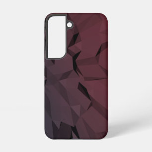 Coque Samsung Galaxy Polygones géométriques de Bourgogne Galaxy S22 Coq