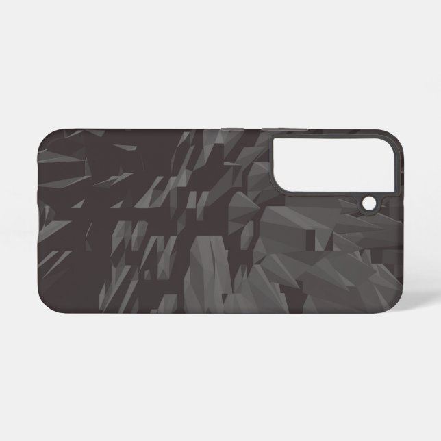 Coque Samsung Galaxy Polygones géométriques gris Galaxy S22 Coque (Verso Horizontal)