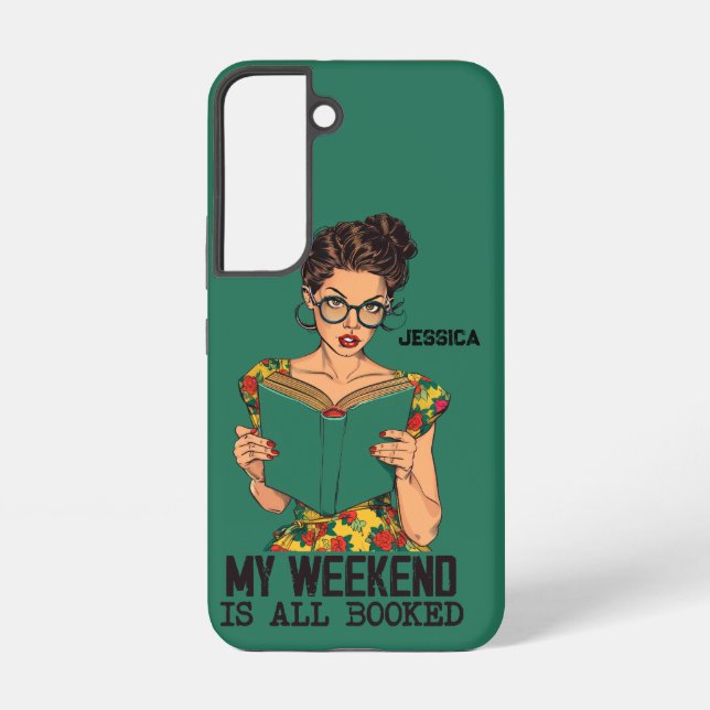 Coque Samsung Galaxy Pop Art Coque, My Weekend is Booked, (Verso)