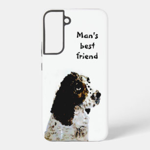 Coque Samsung Galaxy Portrait peint d'un Springer Spaniel
