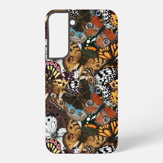 Coque Samsung Galaxy Poster de animal. Ailes papillons. (Verso)