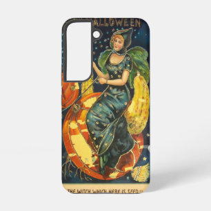 Coque Samsung Galaxy Poster de sorcière Halloween vintage