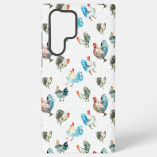Coque Samsung Galaxy Poules de campagne amoureuses de poulets