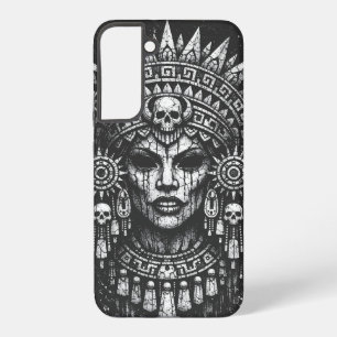 Coque Samsung Galaxy Prêtresse Couronnée d'un Crâne — par BurnsInHell