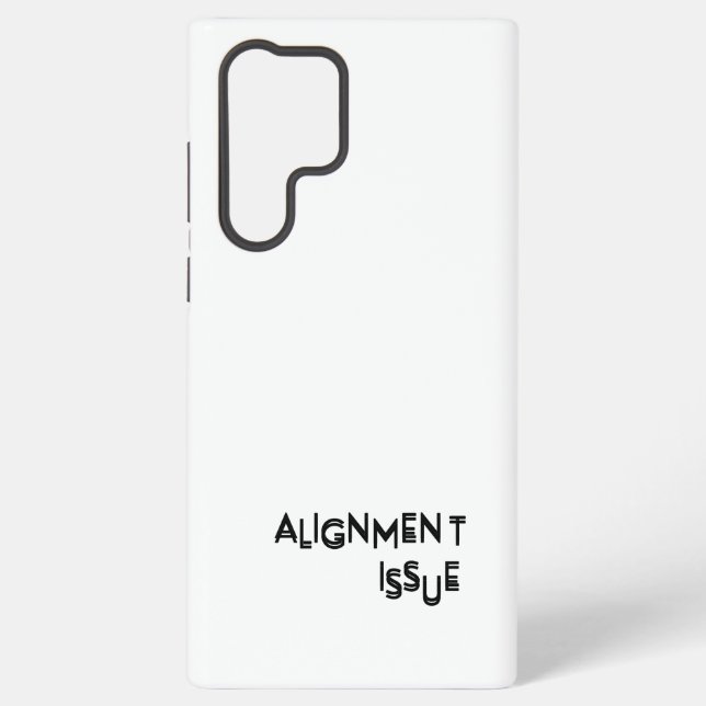 Coque Samsung Galaxy Problème d'alignement Professionnel  (Verso)