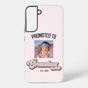Coque Samsung Galaxy Promu en Grand-Mère Violet Lavande Photo Personnal