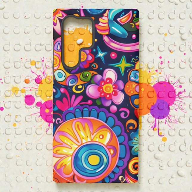 Coque Samsung Galaxy Psychédélique Hippy Hippie des années 60 70 (Créateur téléchargé)