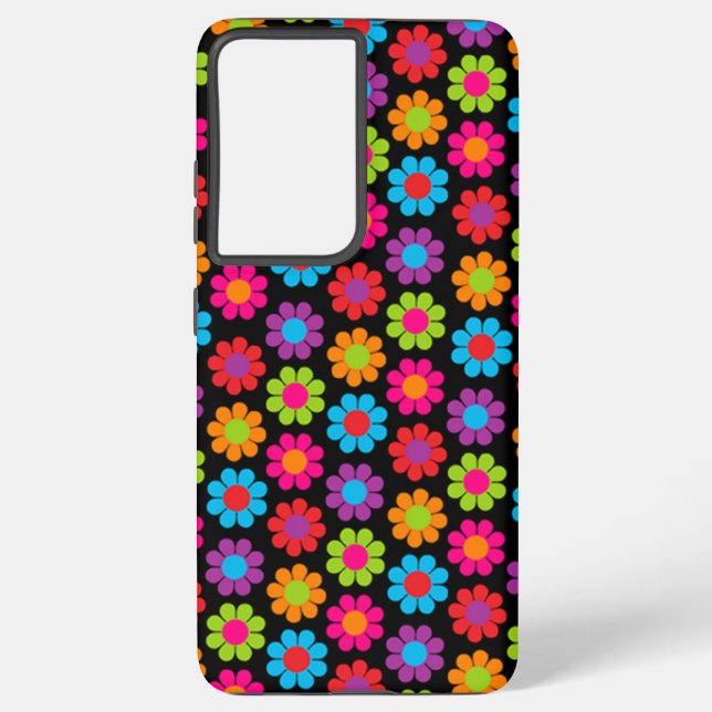 Coque Samsung Galaxy Puissance de fleurs personnalisable (Verso)