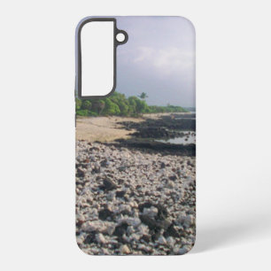 Coque Samsung Galaxy PunaluGu Plage de sable noir Hawaii Big Island