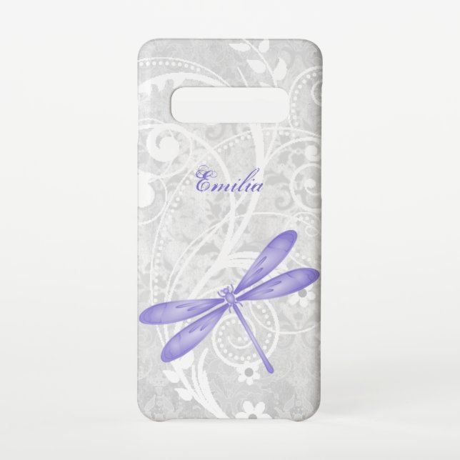 Coque Samsung Galaxy Purple dragonfly Personnaliser Samsung Galaxy Coqu (Dos)