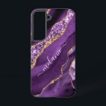Coque Samsung Galaxy Purple Gold Parties scintillant Cadeau Votre nom P<br><div class="desc">Samsung Galaxy Coques ou coques iphone avec Agate Violet violet Parties scintillant or Géode Nom personnalisé Marbre étincelant Anniversaire - Anniversaire ou Mariage Cadeau / Fournisseur - Ajouter votre nom - Texte ou supprimer - Faire votre cadeau spécial - Redimensionner et déplacer ou supprimer et ajouter du texte / des...</div>
