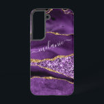 Coque Samsung Galaxy Purple Gold Parties scintillant personnalisée Votr<br><div class="desc">Samsung Galaxy Coques ou coques iphone avec Agate Violet violet Parties scintillant or Géode Nom personnalisé Marbre étincelant Anniversaire - Anniversaire ou Mariage Cadeau / Fournisseur - Ajouter votre nom - Texte ou supprimer - Faire votre cadeau spécial - Redimensionner et déplacer ou supprimer et ajouter du texte / des...</div>