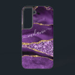 Coque Samsung Galaxy Purple Gold Parties scintillant personnalisée Votr<br><div class="desc">Samsung Galaxy Coques ou coques iphone avec Agate Violet violet Parties scintillant or Géode Nom personnalisé Marbre étincelant Anniversaire - Anniversaire ou Mariage Cadeau / Fournisseur - Ajouter votre nom - Texte ou supprimer - Faire votre cadeau spécial - Redimensionner et déplacer ou supprimer et ajouter du texte / des...</div>