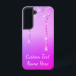 Coque Samsung Galaxy Purple Pink Gold Parties scintillant Drivers Nom d<br><div class="desc">Texte personnalisé Purple Parties scintillant rose gouttes étincelantes Mariage ou Partie Fournitures / Cadeau - Ajouter votre texte unique / Nom ou Supprimer du texte - Faire votre cadeau spécial - Redimensionner et déplacer ou supprimer et ajouter du texte / des éléments avec outil de personnalisation. Conception par MIGNED. S'il...</div>