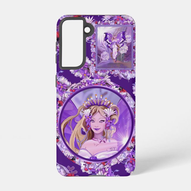 Coque Samsung Galaxy Purple Sun Fairy (Verso)