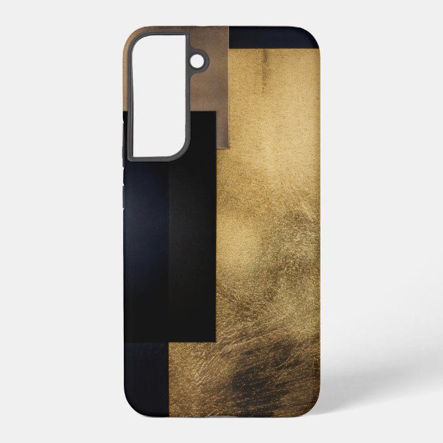 Coque Samsung Galaxy Quiétude Dorée — Abstrait Moderne (Verso)