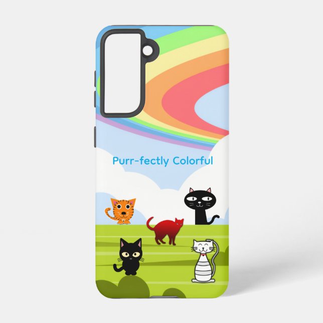 Coque Samsung Galaxy Rainbow & Cats Samsung Galaxy Case (Verso)