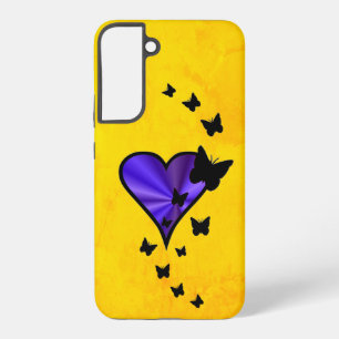 Coque Samsung Galaxy Rainbow heart and Butterfly