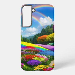 Coque Samsung Galaxy Rainbow Hills et Flowers Two