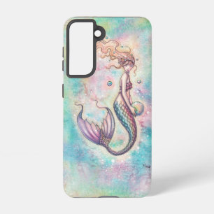 Coque Samsung Galaxy Rainbow Mermaid par Molly Harrison Imaginaire Art