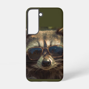 Coque Samsung Galaxy Raton laveur mignon cool en lunettes humour animal