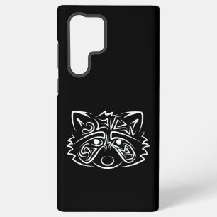 Coque Samsung Galaxy Raton laveur tribal noir et blanc
