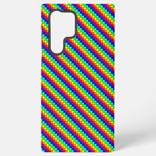 Coque Samsung Galaxy Rayures Arc-en-ciel - Étui Samsung (Verso)