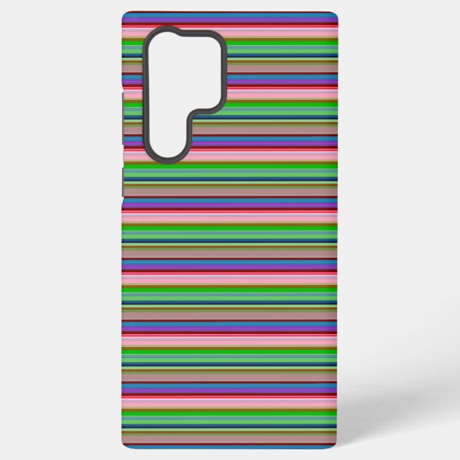 Coque Samsung Galaxy Rayures colorées chaudes (Verso)