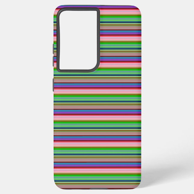 Coque Samsung Galaxy Rayures colorées chaudes (Verso)