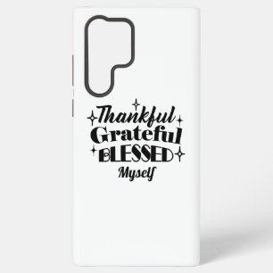 Coque Samsung Galaxy Reconnaissant, Gratifié, Bénis Thanksgiving Étince