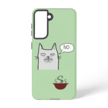 Refusing Cat Food Samsung Galaxy Case – Green