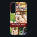 Coque Samsung Galaxy Remplacez le texte et les photos par le vôtre<br><div class="desc">Remplacez le texte et les photos par le vôtre</div>