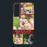 Coque Samsung Galaxy Remplacez le texte et les photos par le vôtre<br><div class="desc">Remplacez le texte et les photos par le vôtre</div>