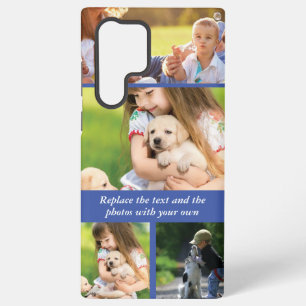 Coque Samsung Galaxy Remplacez le texte et les photos par les vôtres