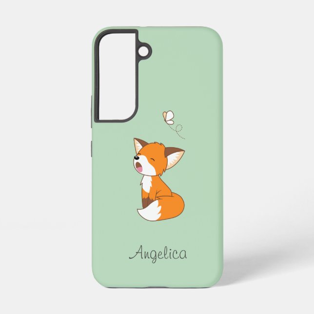 Coque Samsung Galaxy Renard Petit et Mignon Endormi (Verso)
