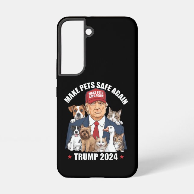 Coque Samsung Galaxy Rendre les animaux en sécurité Trump 2024 Sauver n (Verso)