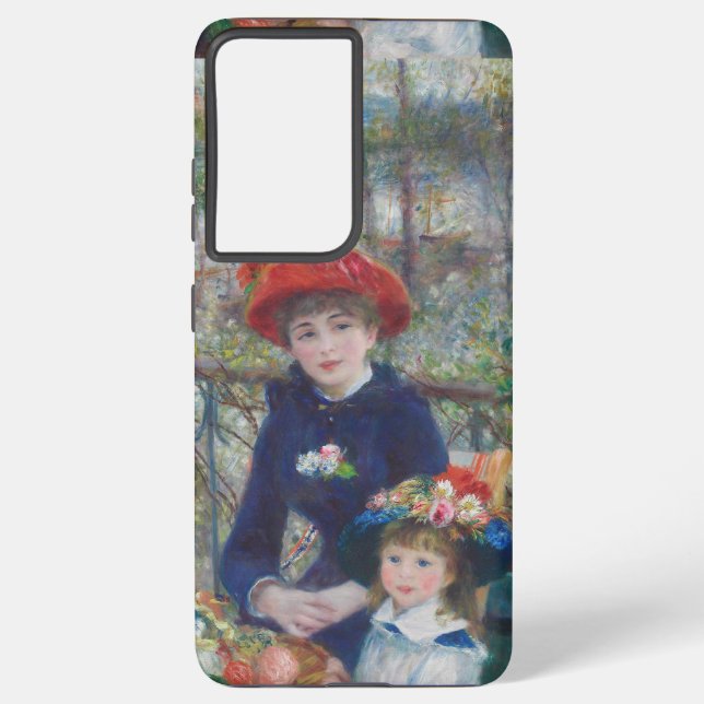 Coque Samsung Galaxy Renoir Deux Soeurs Terrasse Français Impressionnis (Verso)