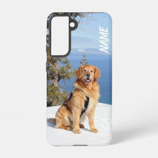 Coque Samsung Galaxy Renommez votre chien de repérage d'or sur le boîti