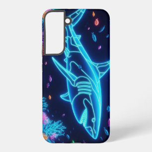 Coque Samsung Galaxy Requin néon coloré côtier/plage