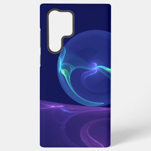 Coque Samsung Galaxy Rêve Violet Bleu Lumineux Art Fractal Abstrait