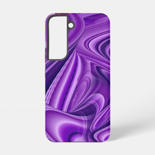 Coque Samsung Galaxy Rêves arc-en-ciel à fleurs violettes