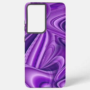Coque Samsung Galaxy Rêves arc-en-ciel à fleurs violettes