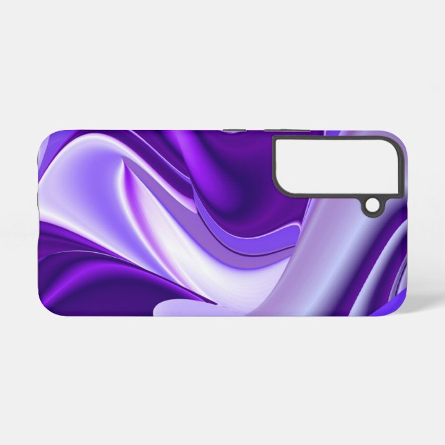Coque Samsung Galaxy Rêves arc-en-ciel à fleurs violettes (Verso Horizontal)