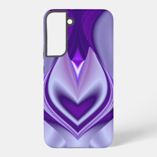 Coque Samsung Galaxy Rêves arc-en-ciel à fleurs violettes
