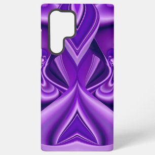 Coque Samsung Galaxy Rêves arc-en-ciel à fleurs violettes